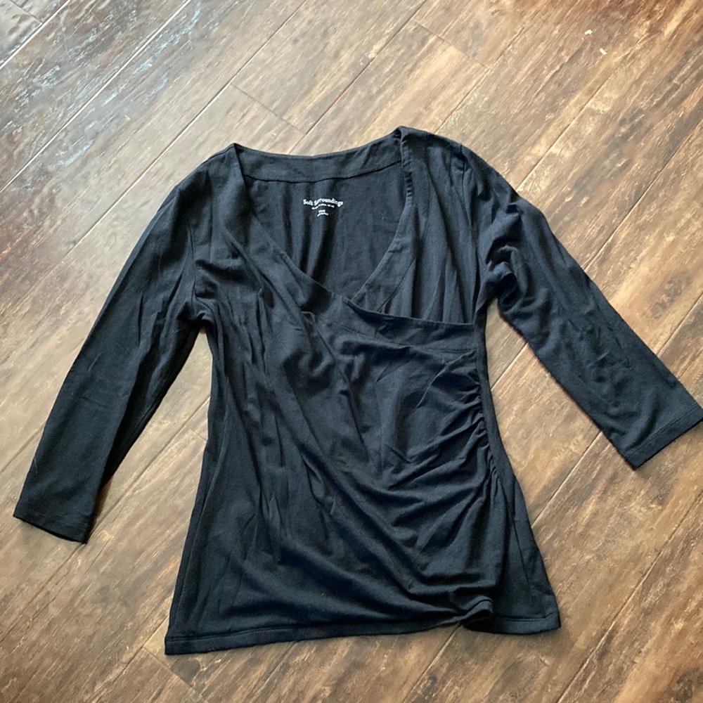 Soft Surroundings black shirt size small